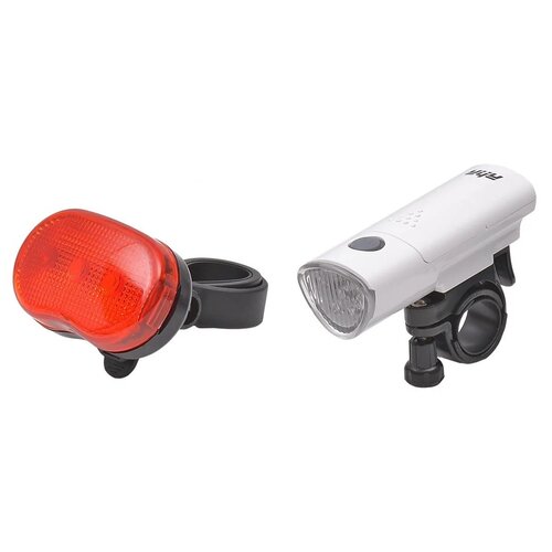Передний фонарь RUSH HOUR JY369+JY006T-N 281901 белый/красный/черный переключатель передний 21 27 ск универсальный rush hour