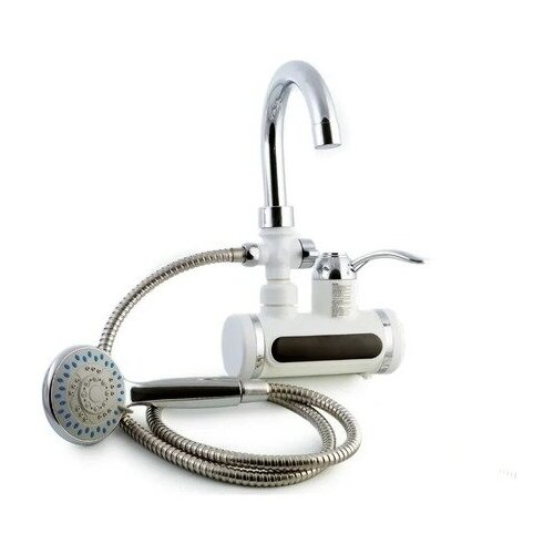 Проточный электрический кран-водонагреватель с душем (боковая подводка) проточный электрический кран водонагреватель с душем боковая подводка