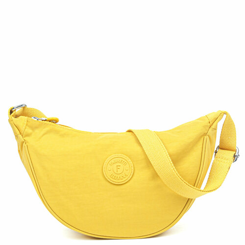 Сумка кросс-боди FABRETTI Y8717-39, фактура рельефная, желтый сумка кросс боди swanky accessories фактура рельефная желтый