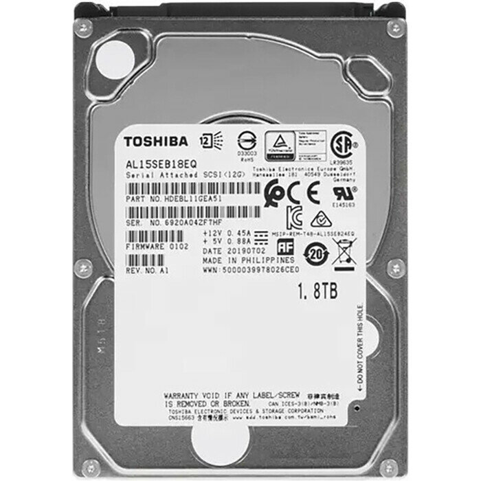 Жесткий диск Toshiba SAS 3.0 1800Gb (10500rpm) 128Mb 2.5" - фото №18