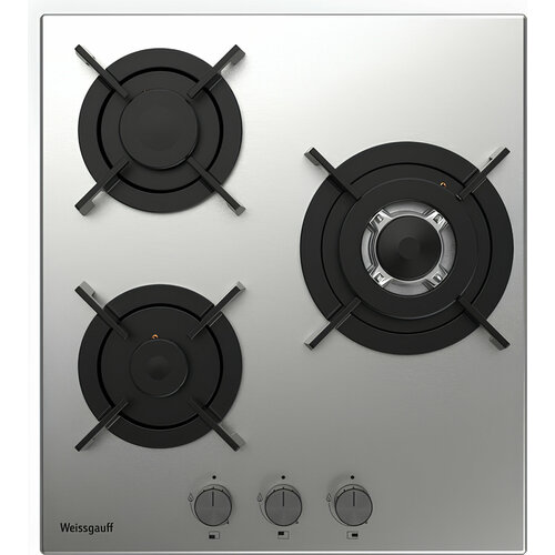 Варочная панель Weissgauff HGG 431 XRV WOK-конфорка 3 года гарантии автоматический электроподжиг Рукоятки Hi-Tech газ-контроль 1281000₽