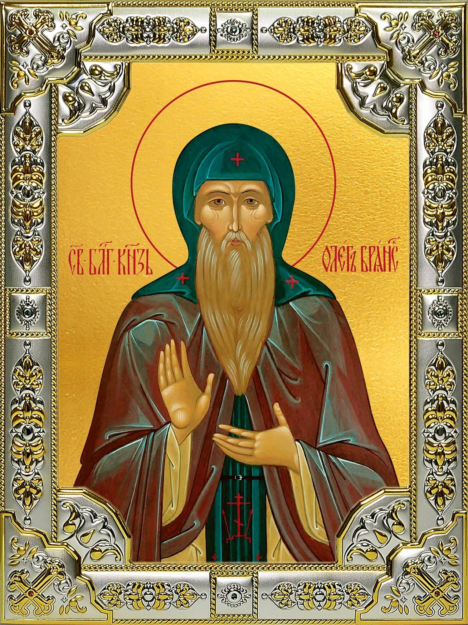 Икона Олег Брянский, благоверный князь