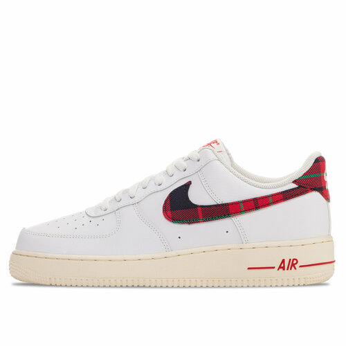 Кроссовки NIKE Air Force 1 '07 LV8, полнота 10, размер 9US, красный, белый