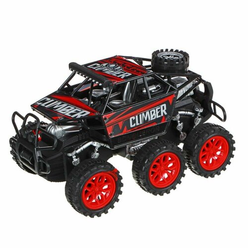 Машина в виде вездехода BY инерция ABS 25х16х15 см красный 2168₽