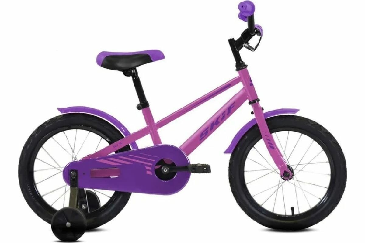 Детские велосипеды SKIF Детский велосипед SKIF 14 AL, 14" розовый/фиолетовый