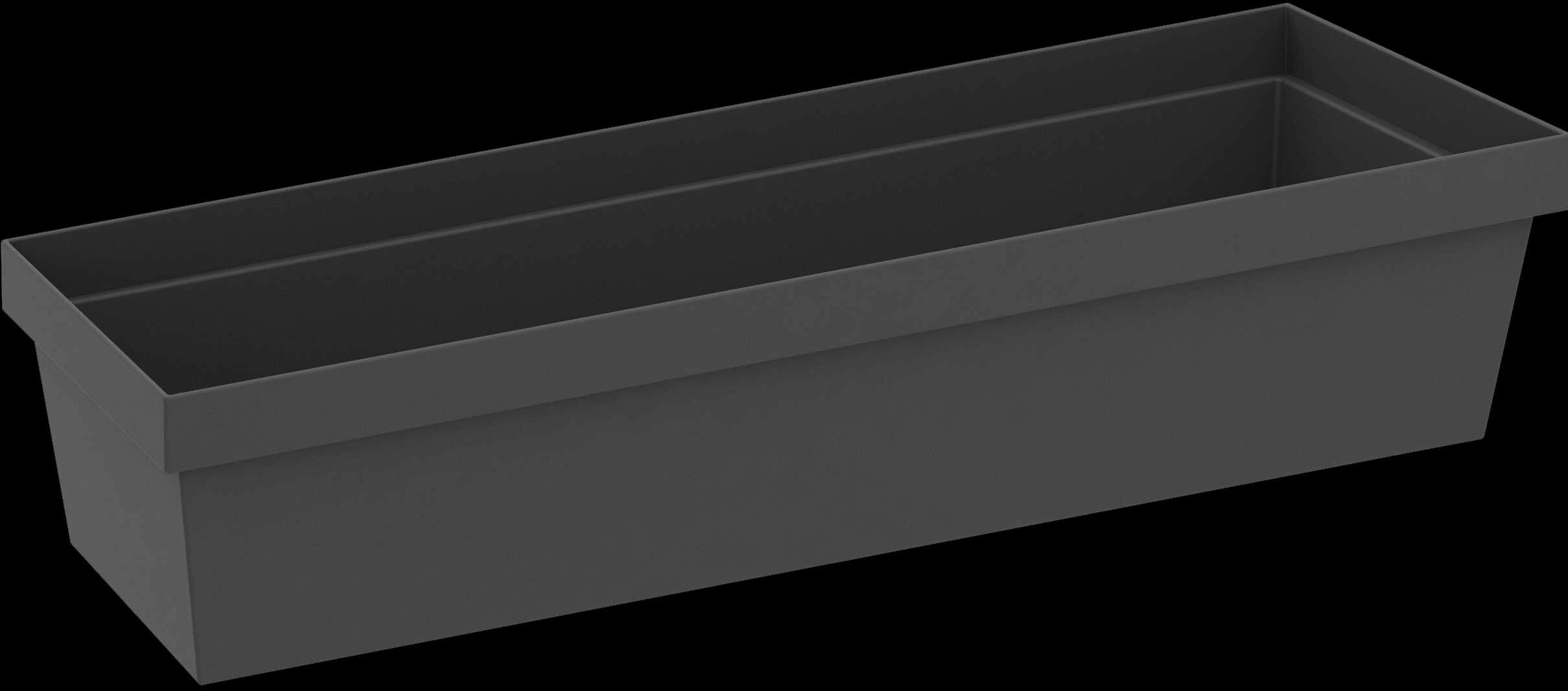 Контейнер для хранения Delinia ID 10x30x6.7 см пластик цвет чёрный