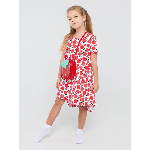 Платье Дети в цвете, размер 30-110, синий, красный платье дети в цвете размер 30 110 белый черный