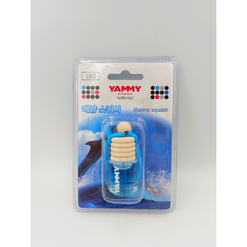 Kolibriya Yammy L012 Marine Squash Ароматизатор салона автомобиля подвесной Морская свежесть 4 мл 435₽