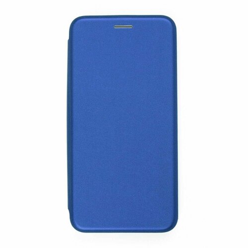 Чехол книжка для Samsung Galaxy S10 Lite синий с магнитной застежкой с визитницей