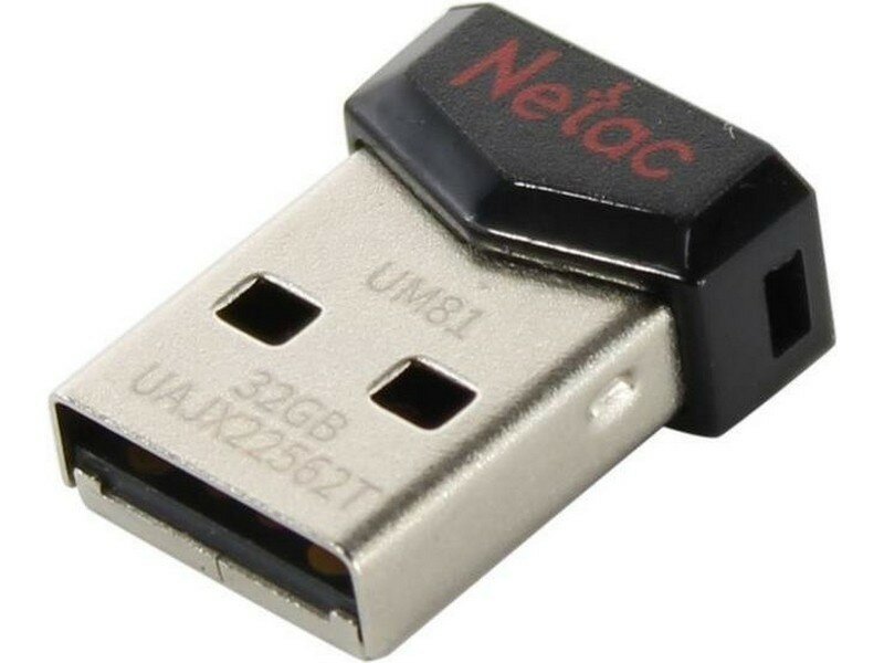 Флеш диск Netac UM81 32Gb черный (NT03UM81N-032G-20BK)