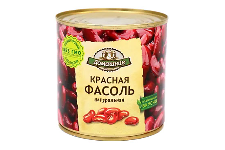 «Домашние заготовки», фасоль красная натуральная, 400 г, 2 штуки