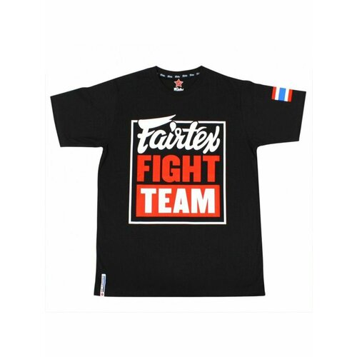 Футболка Fairtex, размер L, черный футболка fairtex размер l черный