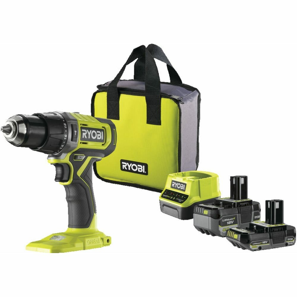 фото Ударная дрель-шуруповерт Ryobi RPD18-2C52S