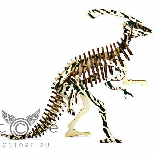 Деревянный конструктор Мини Parasaurolophus Зеленый 261₽