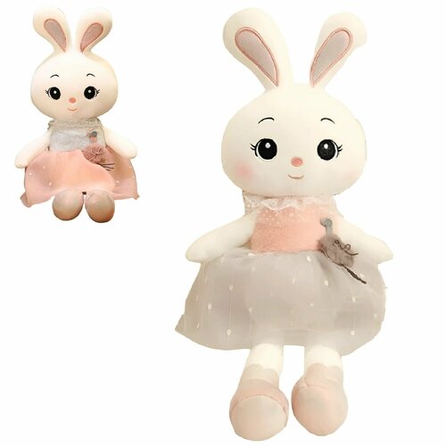 Мягкая плюшевая игрушка Зайка балерина 42 см в платье 2 цвета JR0510 769₽