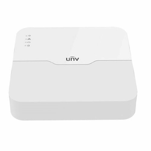 Видеорегистратор Uniview IP 4-х канальный 4K с 4 PoE портами; Входящий поток на запись до 64Мбит/с; NVR301-04LS3-P4-RU видеорегистратор uniview nvr301 08ls3 p8 ru 8 ми канальный ip с 8 poe портами hdmi vga ultra 265 h 265 h 264 разрешение записи и просмотра 8mp 5mp