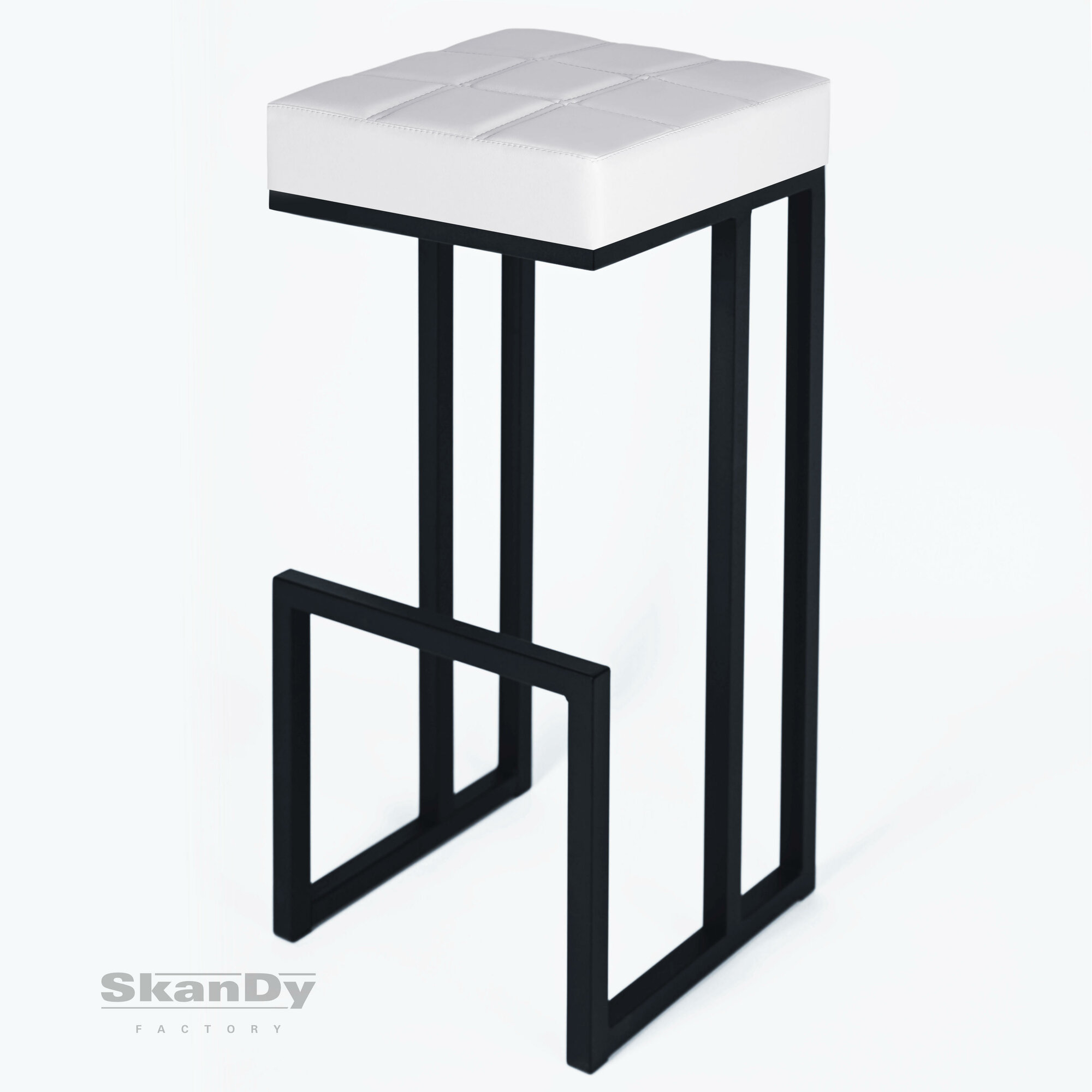 Барный стул для кухни мягкий SkanDy Factory 81 см белый