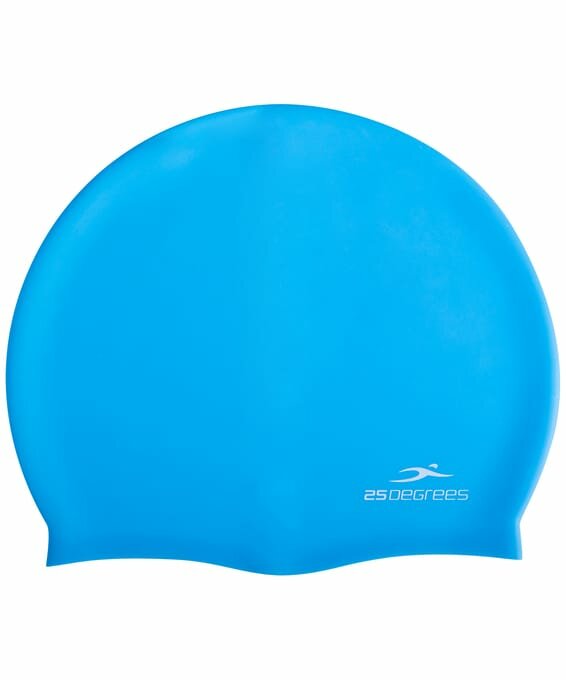 Шапочка для плавания 25DEGREES Nuance Light Blue 25D21004J, силикон, подростковый