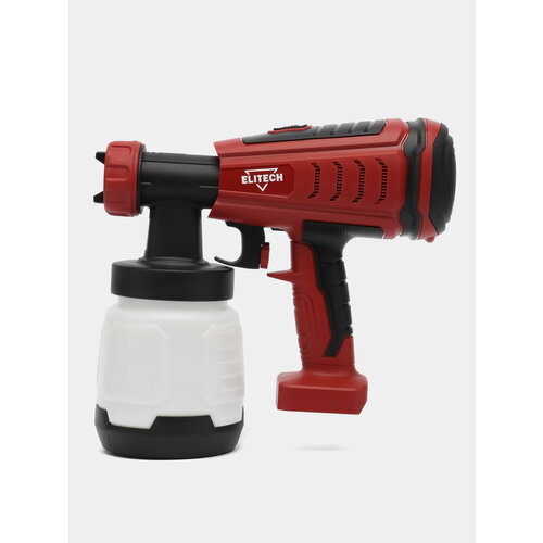 Краскопульт аккумуляторный ELITECH КА 18БЛП 1лмин V бак-08л60 DIN 14кг 6578₽