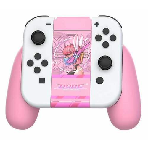 Держатель для Joy-Con Nintendo Switch (Dobe iTNS-2145) Pink держатель dobe для безопасной зарядки контроллеров joy con nintendo switch tns 878b