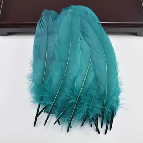 Гусиные перья для рукоделия перья декоративные цветные гусиные 30 шт