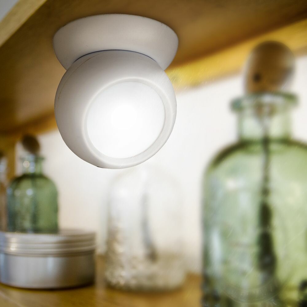 фото Фонарь светодиодный ЭРА SB-801 Сфера-1 пушлайт мощный на липучке на батарейках на магните