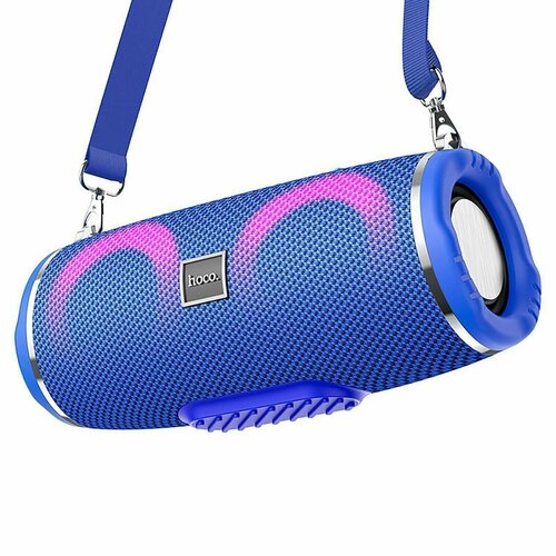 Портативная колонка Hoco HC12 Sports BT, Bluetooth, синяя , 1 шт. портативная колонка bluetooth hoco bs40 desire song sports wireless speaker синяя