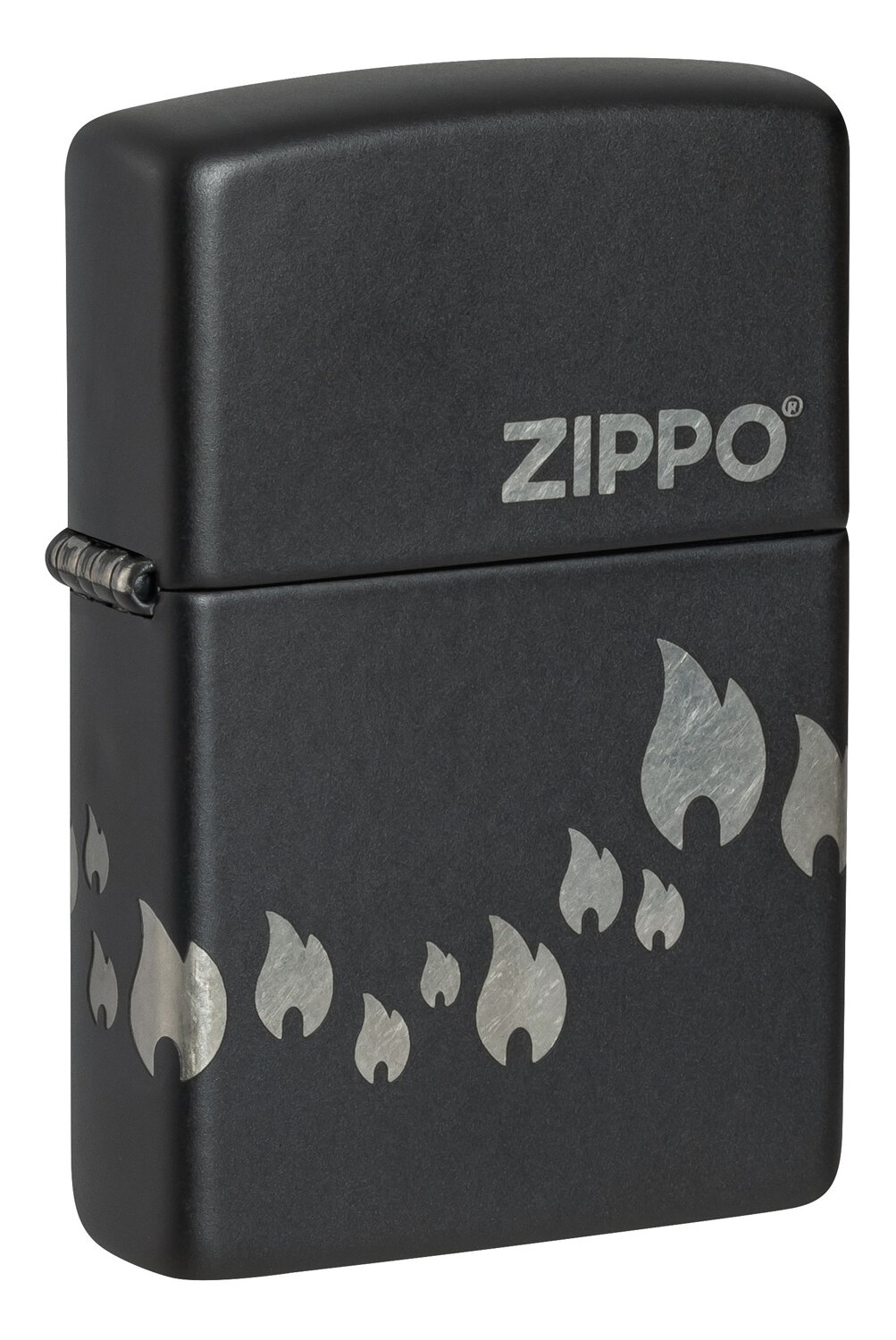 Оригинальная бензиновая зажигалка ZIPPO Classic с покрытием Black Matte, латунь/сталь, черная, матовая, 38x13x57 мм, не заправленная