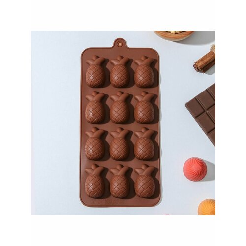 Форма для льда и кондитерских украшений Ананас 447₽