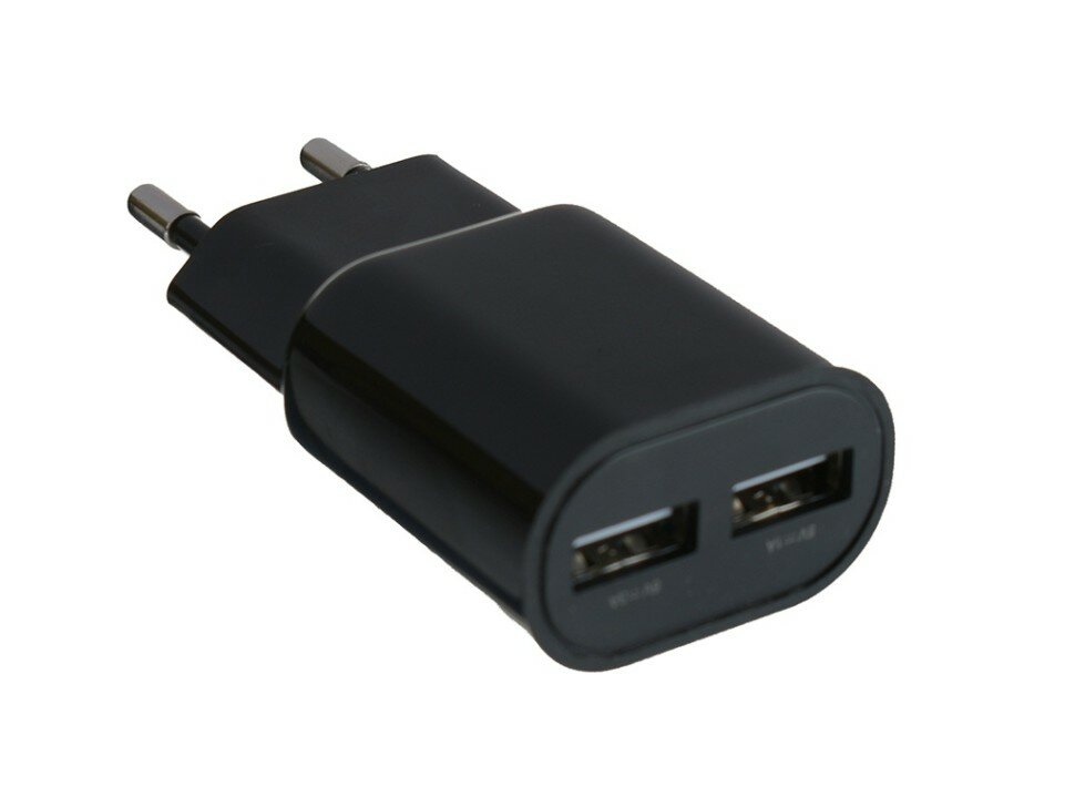 Сетевое зарядное устройство Red Line 2 USB (модель ТС-3A), 3A черный УТ000027064 - фото №2