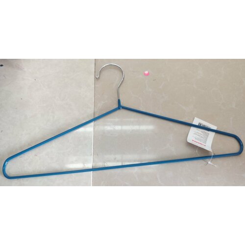 Вешалка Н металл с напылением, цвет: синий, 1шт, 40см