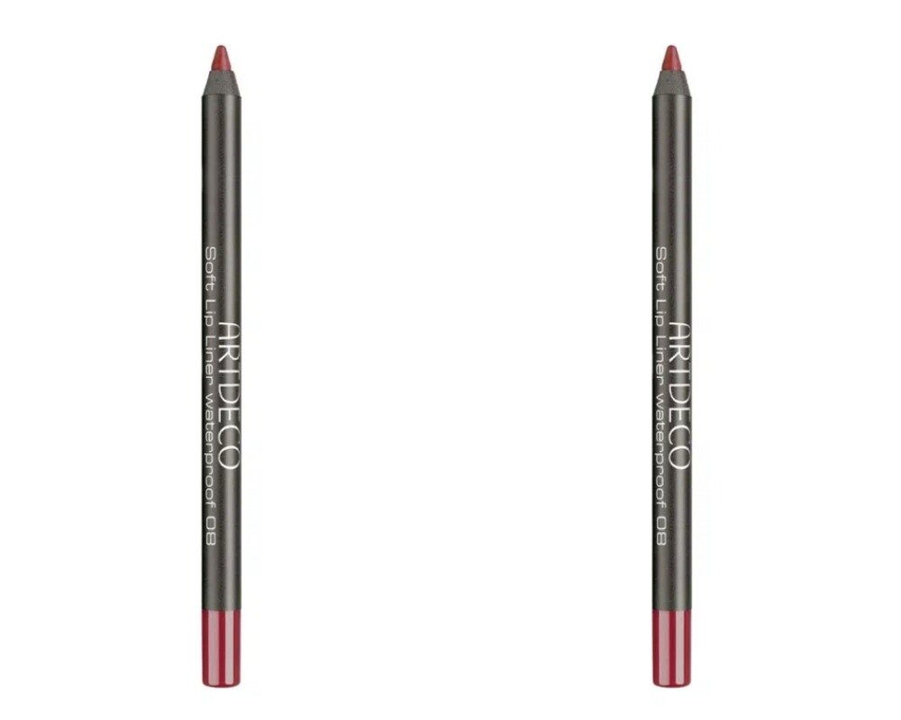 Карандаш для губ ARTDECO Soft Lip Liner Waterproof, водостойкий, тон 113, 1,2 гр, 2 шт