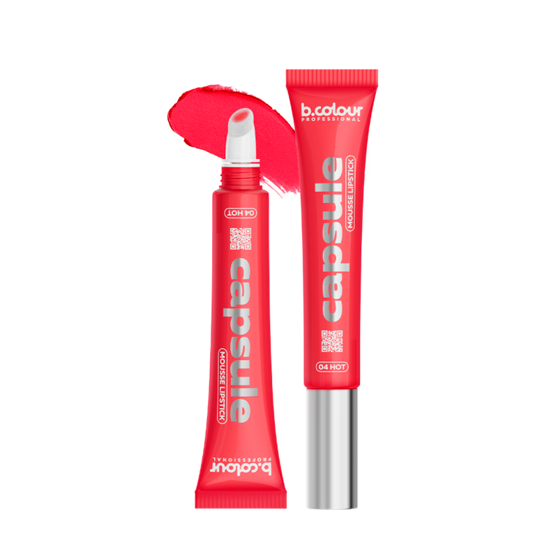 Помада для губ муссовая увлажняющая b.colour professional Capsule Mousse Lipstick т.04 Hot 12 мл
