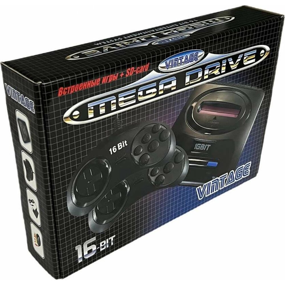 Стационарная игровая приставка Mega Drive Vintage (466 игр) Mega Drive Vintage Чёрный