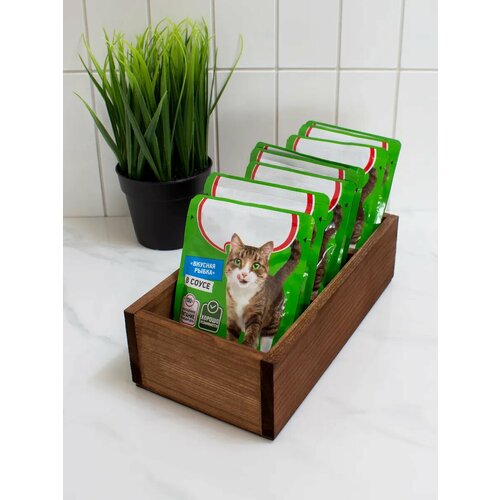 Подставка деревянная для корма животных в пакетиках 450₽