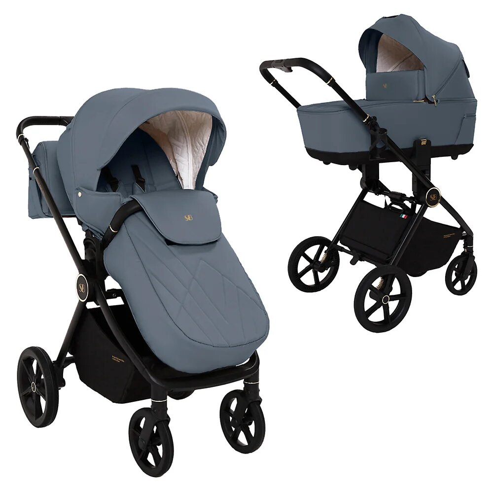 Коляска 2в1 Sweet Baby Stella Plus, цвет Dark Grey (Грифельный), артикул производителя 427415
