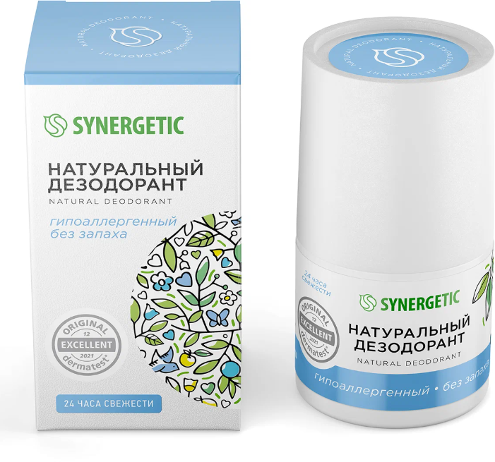 Дезодорант Synergetic натуральный без запаха 50мл