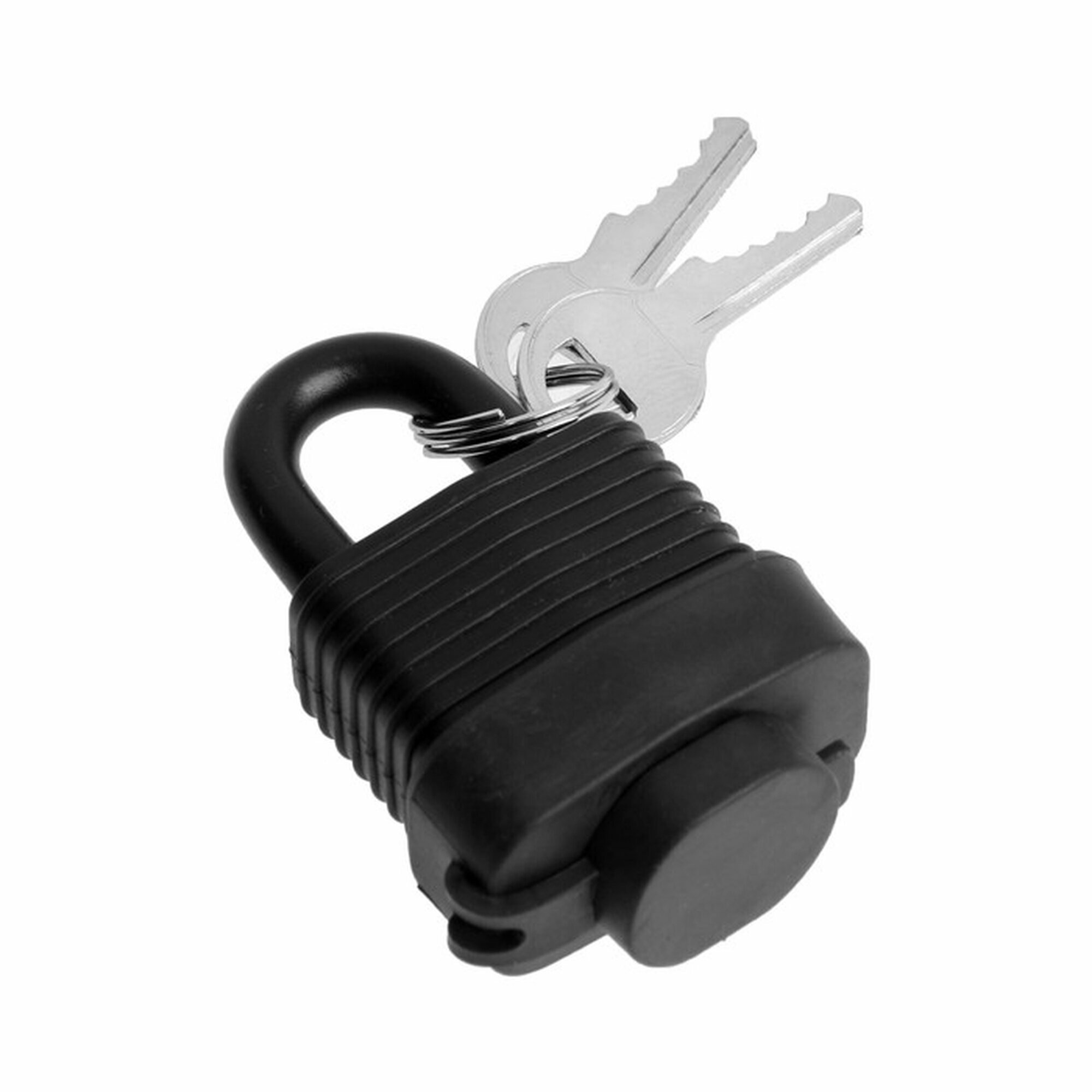 Замок навесной LOCKLAND 30 мм влагозащищенный короткая дужка 2 ключа цвет черный