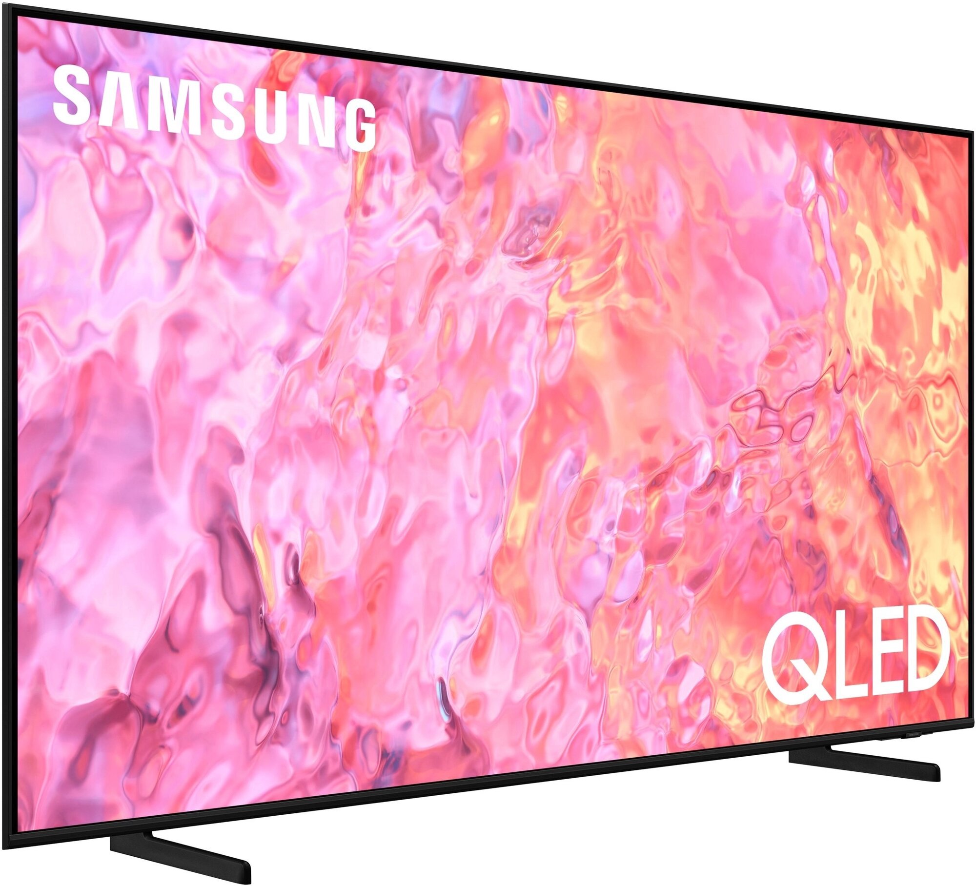 Телевизор Samsung QLED 55Q60C 4K UHD Smart TV, Кристально чистое изображение, голосовой пульт самозаряжающийся от света — фото 1