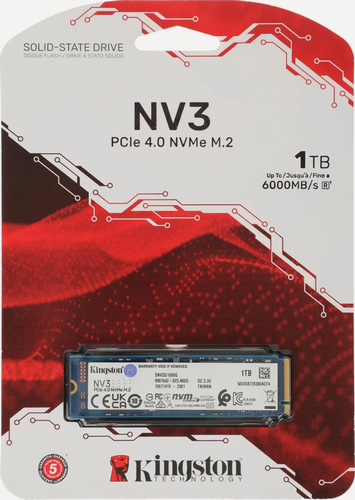 Изображение товара Накопитель SSD Kingston PCIe 4.0 x4 1000GB SNV3S/1000G NV3 M.2 2280 (SNV3S/1000G)