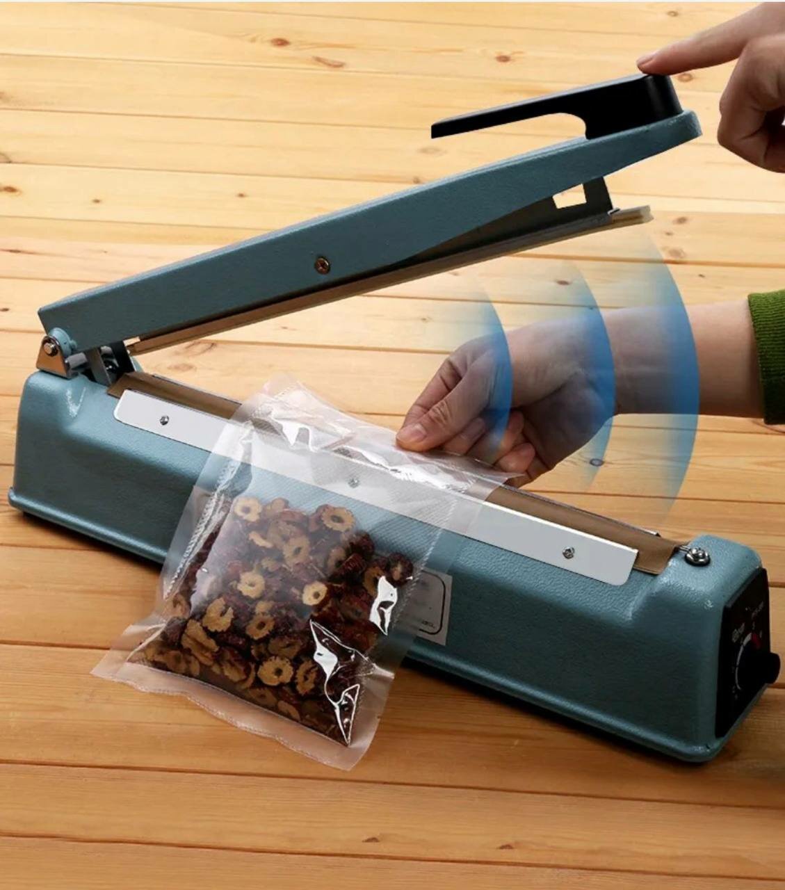 Импульсный запайщик пакетов FS-200 для PE и PP пакетов, ручной