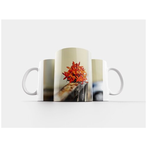 фото Кружка "цветок, размытый фон, нежный" 320 мл lotsprints