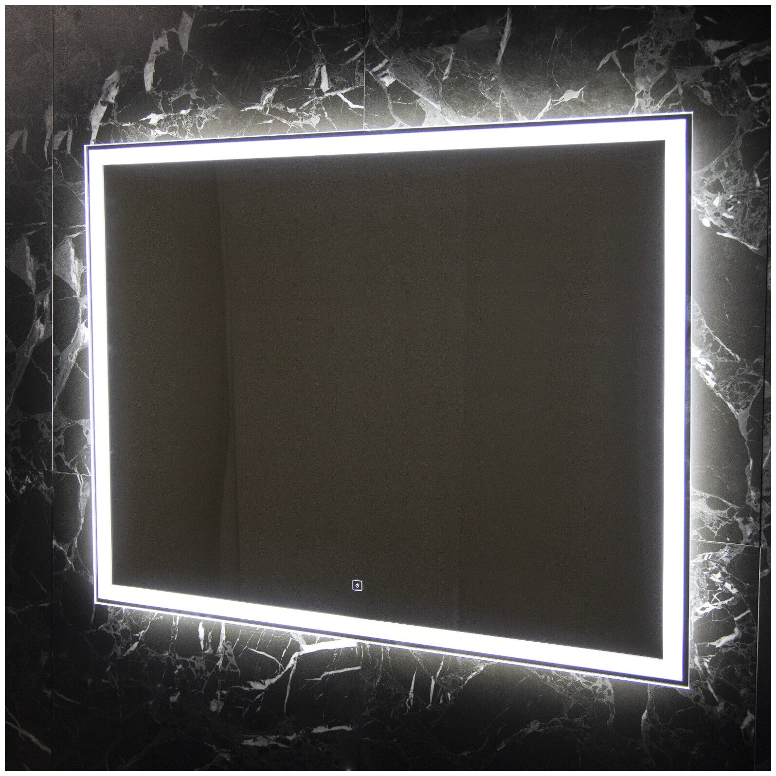 Зеркало La Tezza с LED подсветкой, сенсорный включатель с диммером, IP - 44, 1000х800 (ШВ) арт. LT-Q10080-s