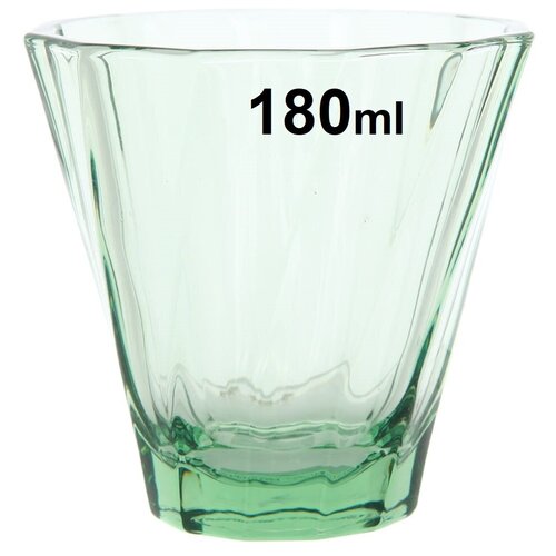 Стакан Loveramics Urban Glass 180 мл. Twisted Cappuchino Glass, цвет зелёный