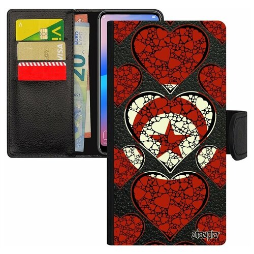 фото Чехол-книжка на мобильный galaxy s8, "флаг туниса с сердцем" патриот любовь utaupia