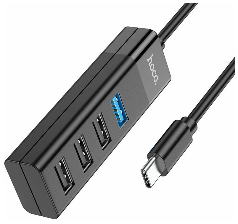 Многофункциональный Type-C хаб HB25 Easy mix 4-in-1 converter Type-C to USB30USB203 черный
