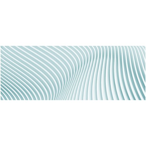 Фотообои Уютная стена 3D фон с волнами 720х270 см Бесшовные Премиум (единым полотном)