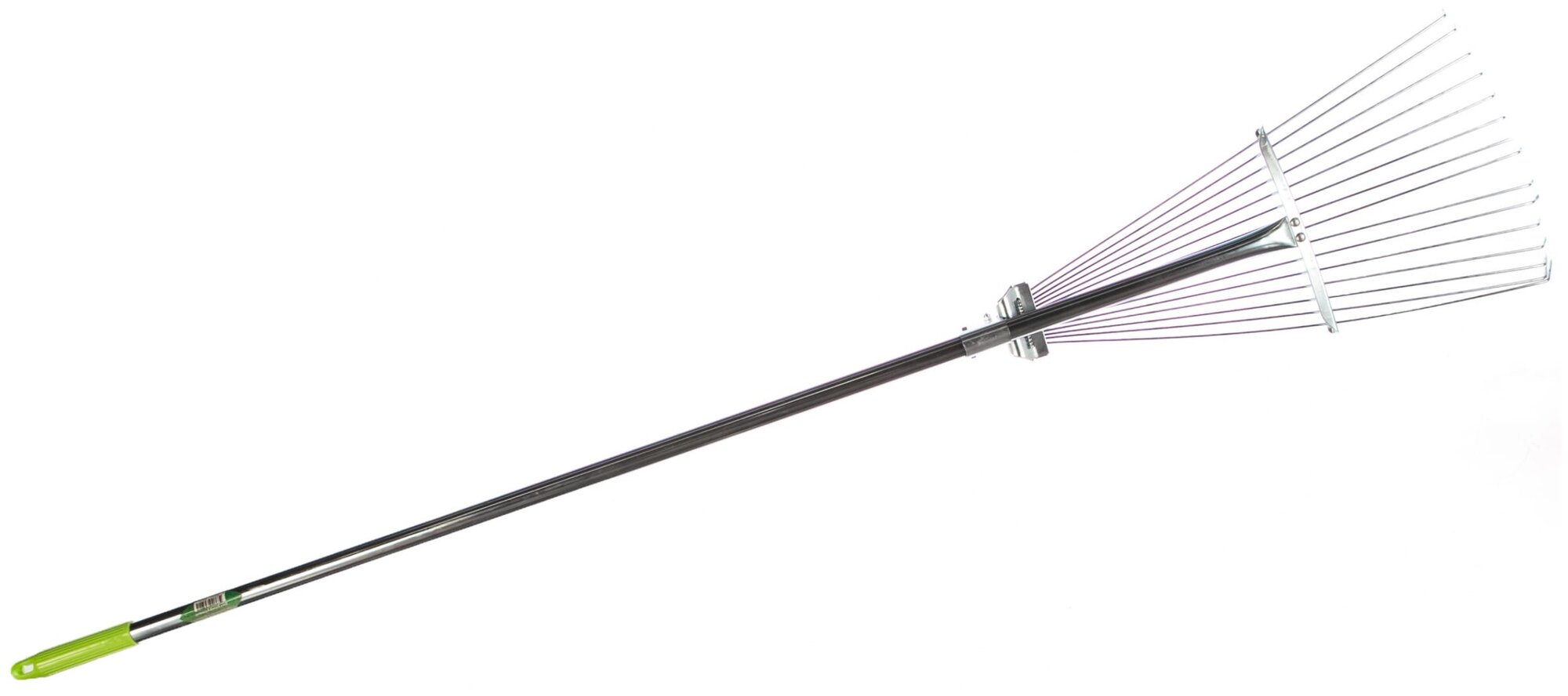 Грабли веерные Feona, проволочные, регулируемые, с металлической ручкой 120 см - фотография № 1