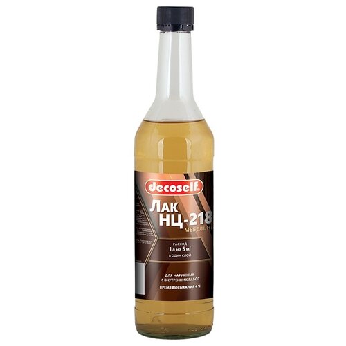 PUFAS Decoself НЦ-218 Мебельный прозрачный, глянцевая, 0.5 кг, 0.5 л