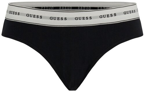 Трусы  брифы GUESS, средняя посадка, размер L, черный